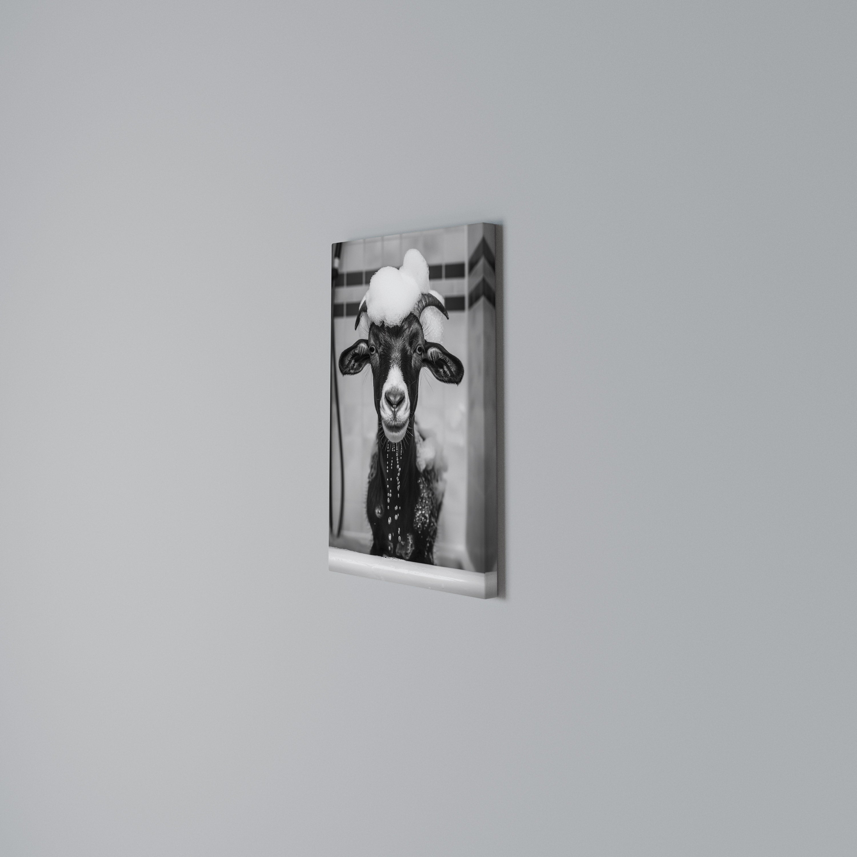 BUBBLE-BATHED BLISS Vertical Canvas Print
