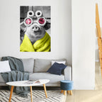 MORNING PIGLET Peel and Stick Vertical Poster