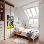 MORNING PIGLET Peel and Stick Vertical Poster