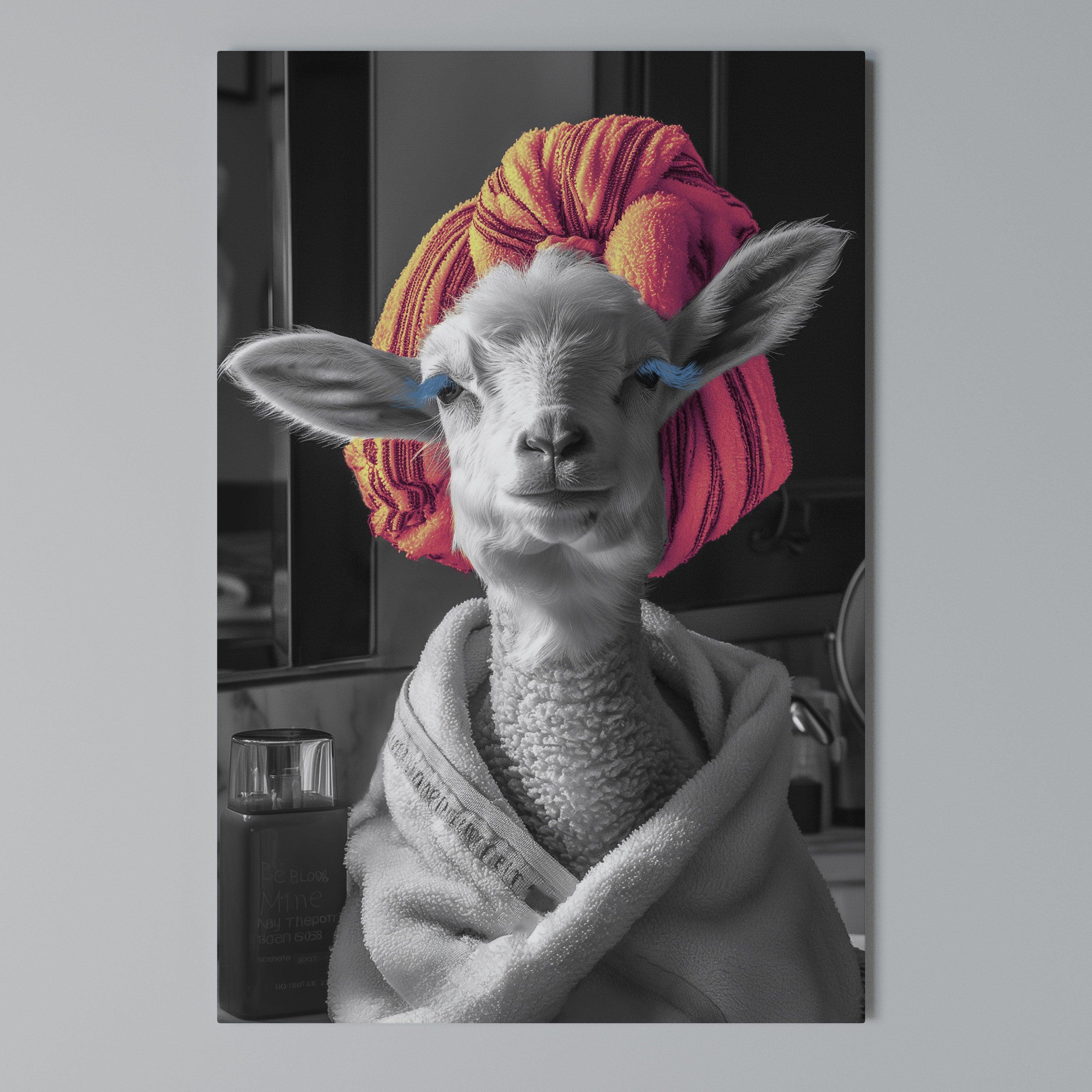 COUTURE CUDDLE Vertical Canvas Print