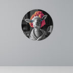 COUTURE CUDDLE Round Wall Art