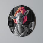 COUTURE CUDDLE Round Wall Art