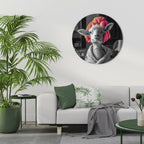 COUTURE CUDDLE Round Wall Art