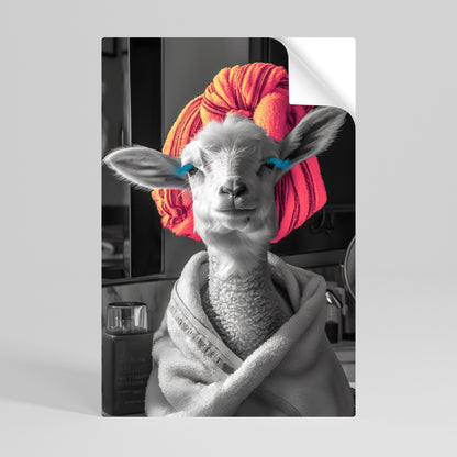 COUTURE CUDDLE Peel and Stick Vertical Poster