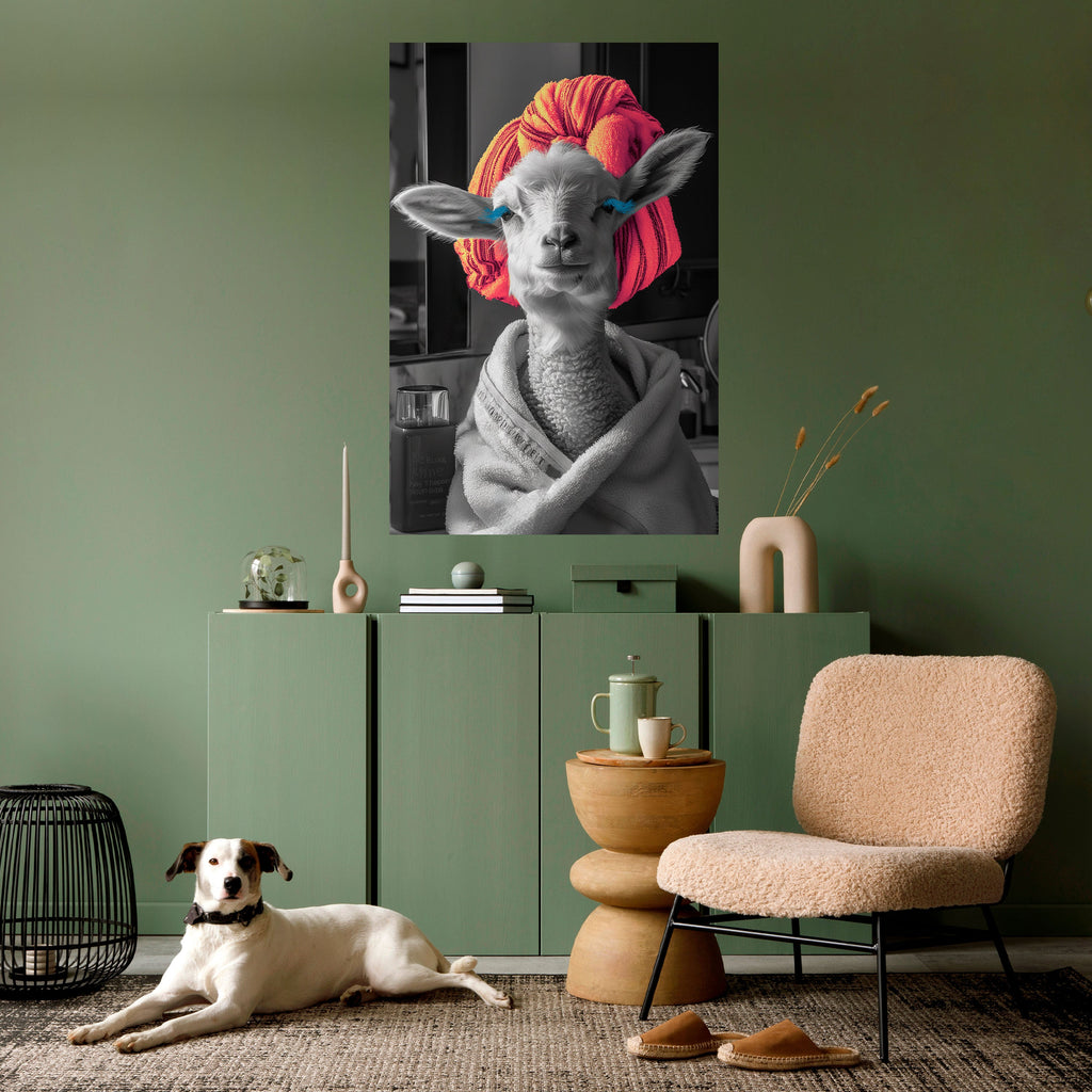 COUTURE CUDDLE vertikal poster med självhäftande tryck