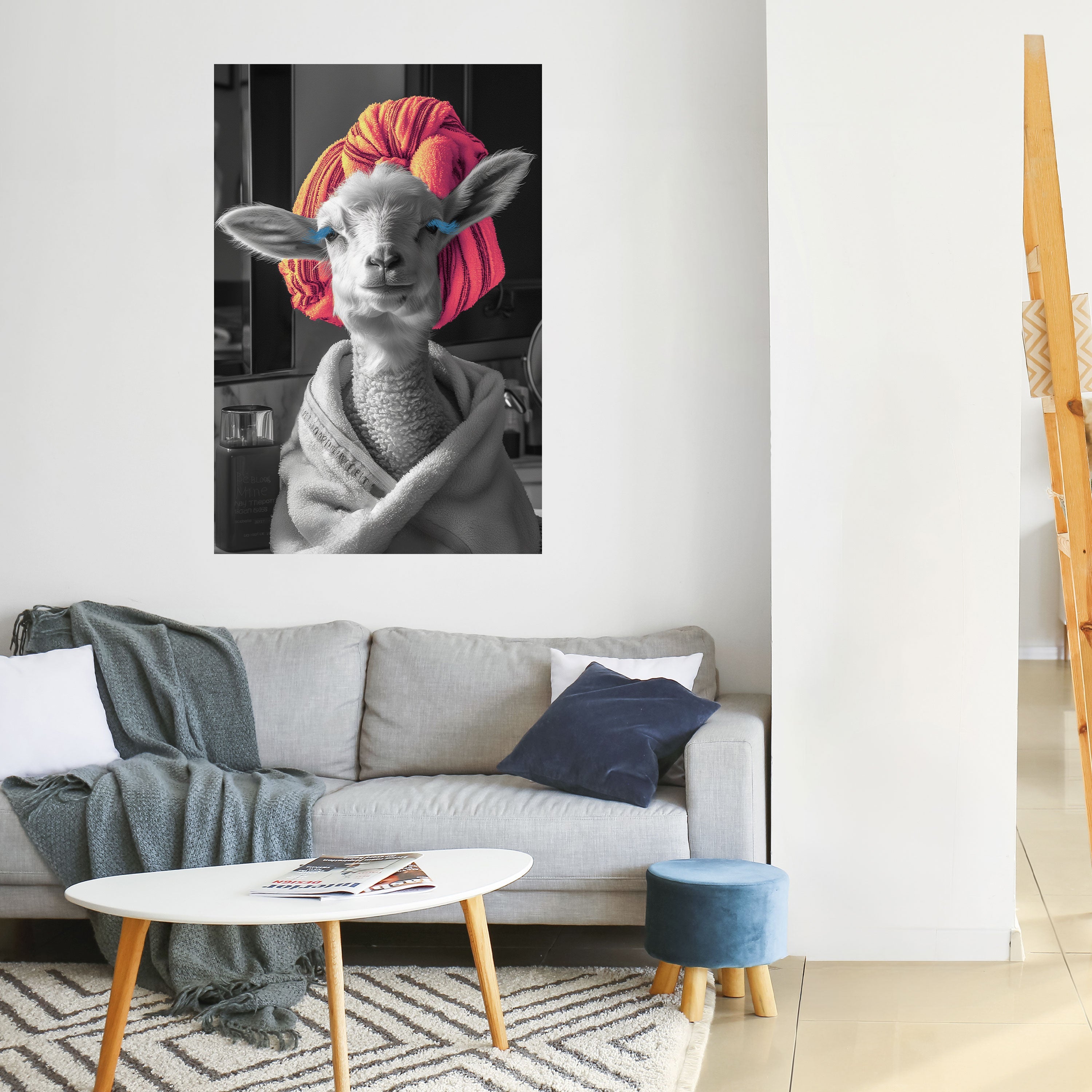 COUTURE CUDDLE vertikal poster med självhäftande tryck