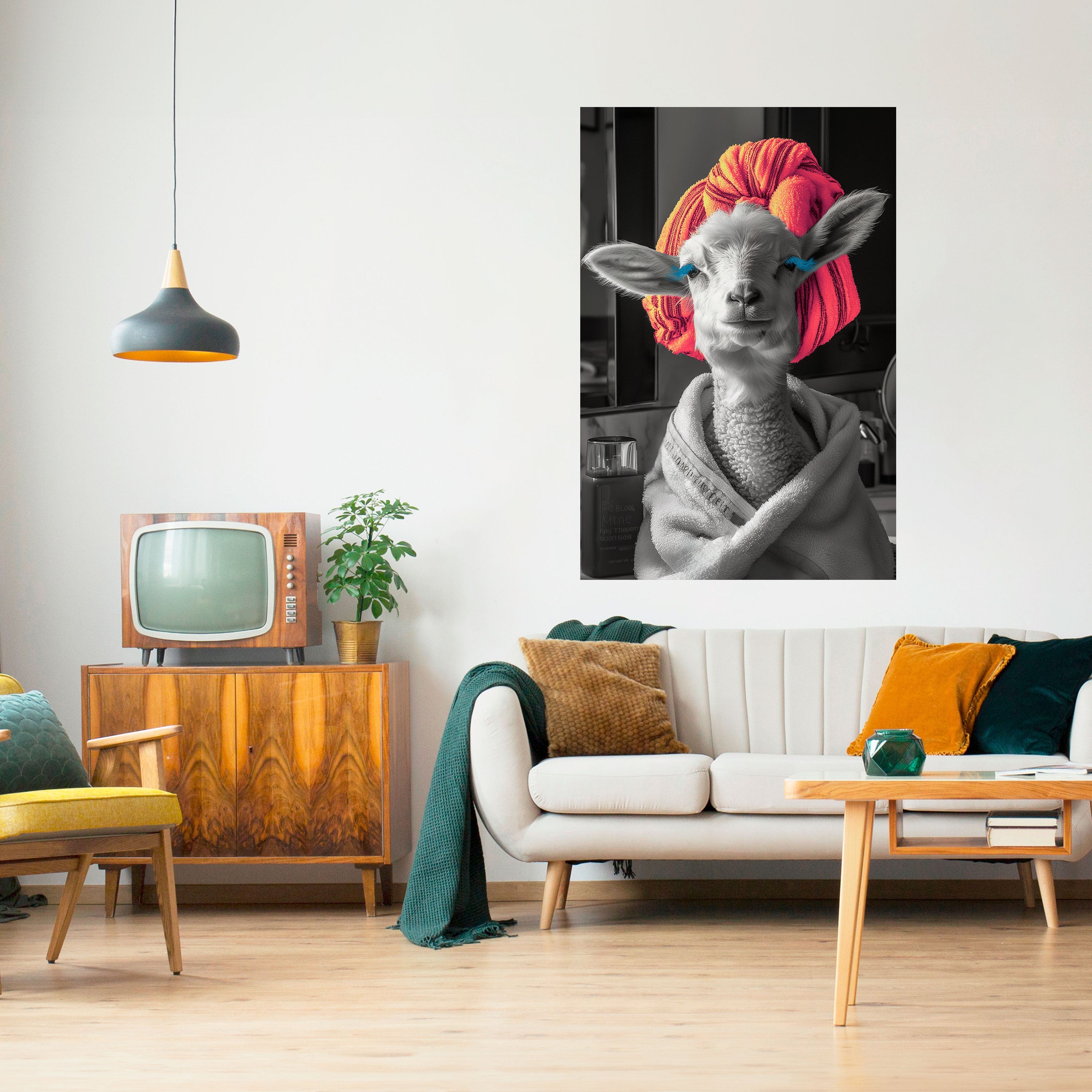 COUTURE CUDDLE vertikal poster med självhäftande tryck
