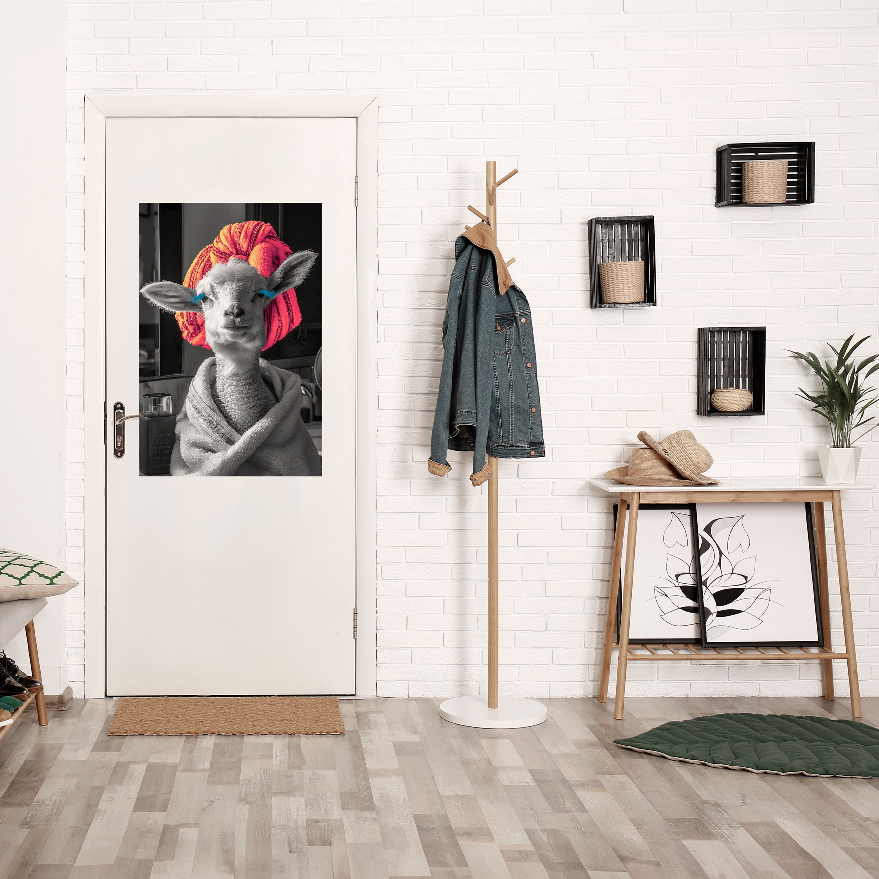 COUTURE CUDDLE vertikal poster med självhäftande tryck