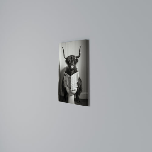 MOO-DY NEWS BREAK Vertical Canvas Print