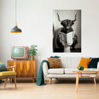 MOO-DY NEWS BREAK Peel and Stick Vertical Poster