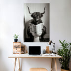 MOO-DY NEWS BREAK Peel and Stick Vertical Poster