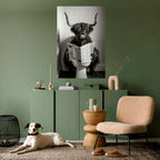 MOO-DY NEWS BREAK Peel and Stick Vertical Poster