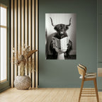 MOO-DY NEWS BREAK Peel and Stick Vertical Poster