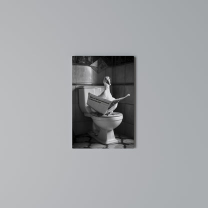 DUCKS IN THE CITY Vertical Canvas Print