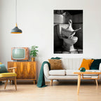 DUCKS IN THE CITY Peel and Stick Vertical Poster