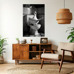 DUCKS IN THE CITY Peel and Stick Vertical Poster