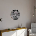 PINK CLOUD BATH TIME Round Wall Art