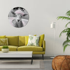 PINK CLOUD BATH TIME Round Wall Art