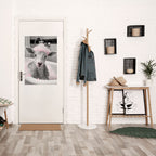 PINK CLOUD BATH TIME Peel and Stick Vertical Poster