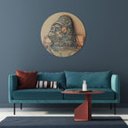 GORILLA GROOVE Round Wall Art