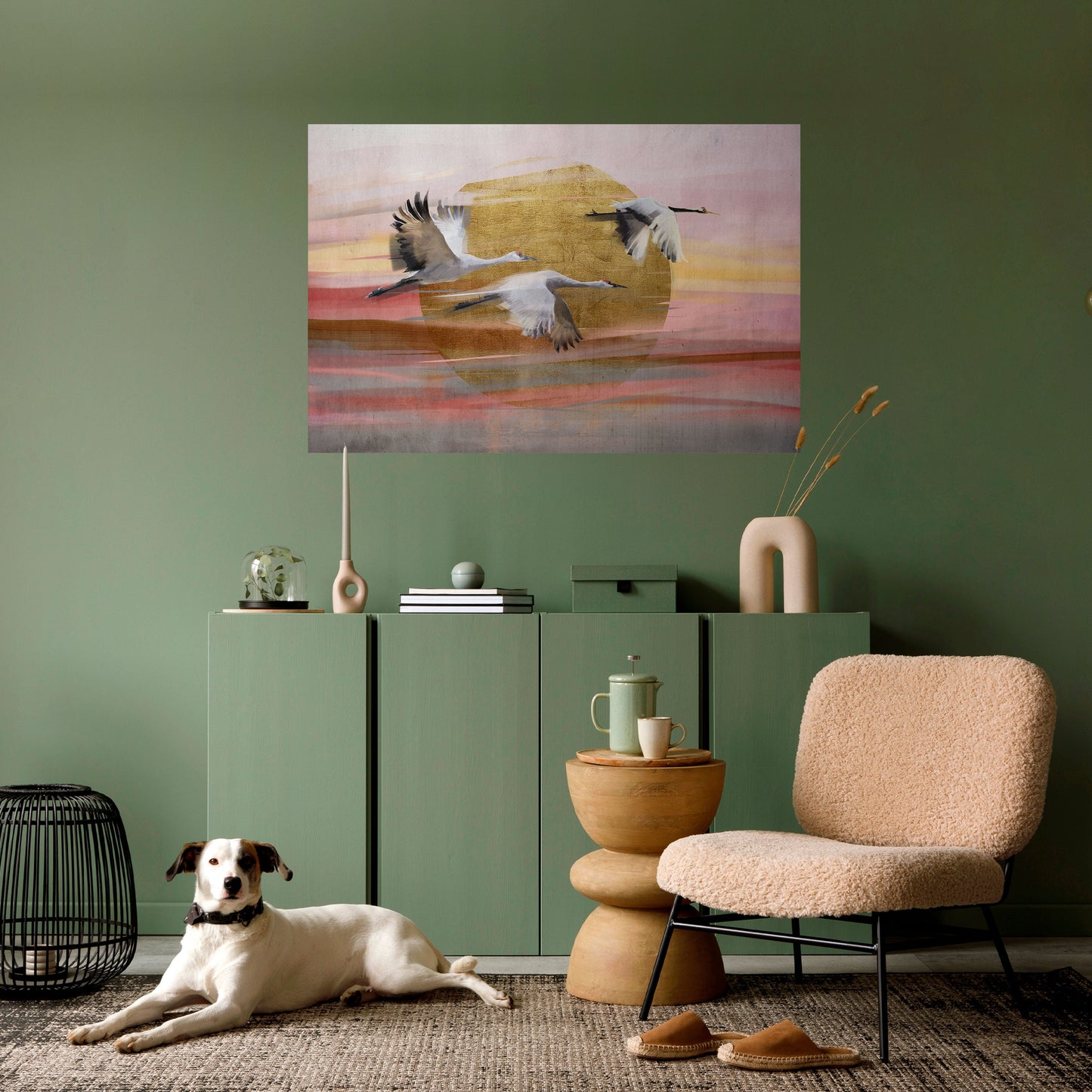 ELEGANT FLIGHT SYMPHONY Peel and Stick Horizontal Poster