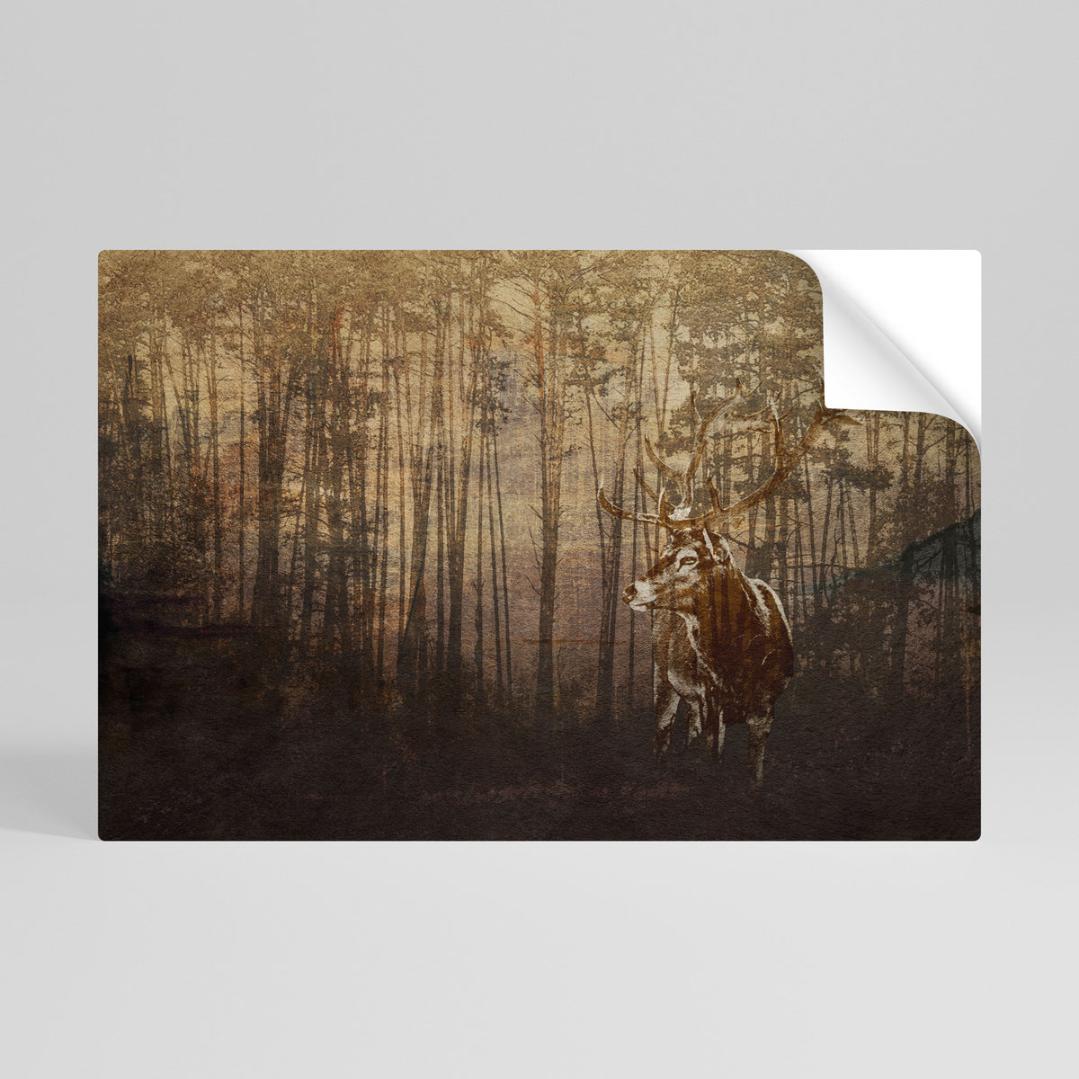 WHISPERING WOODS MYSTIQUE Självhäftande Horisontell Poster