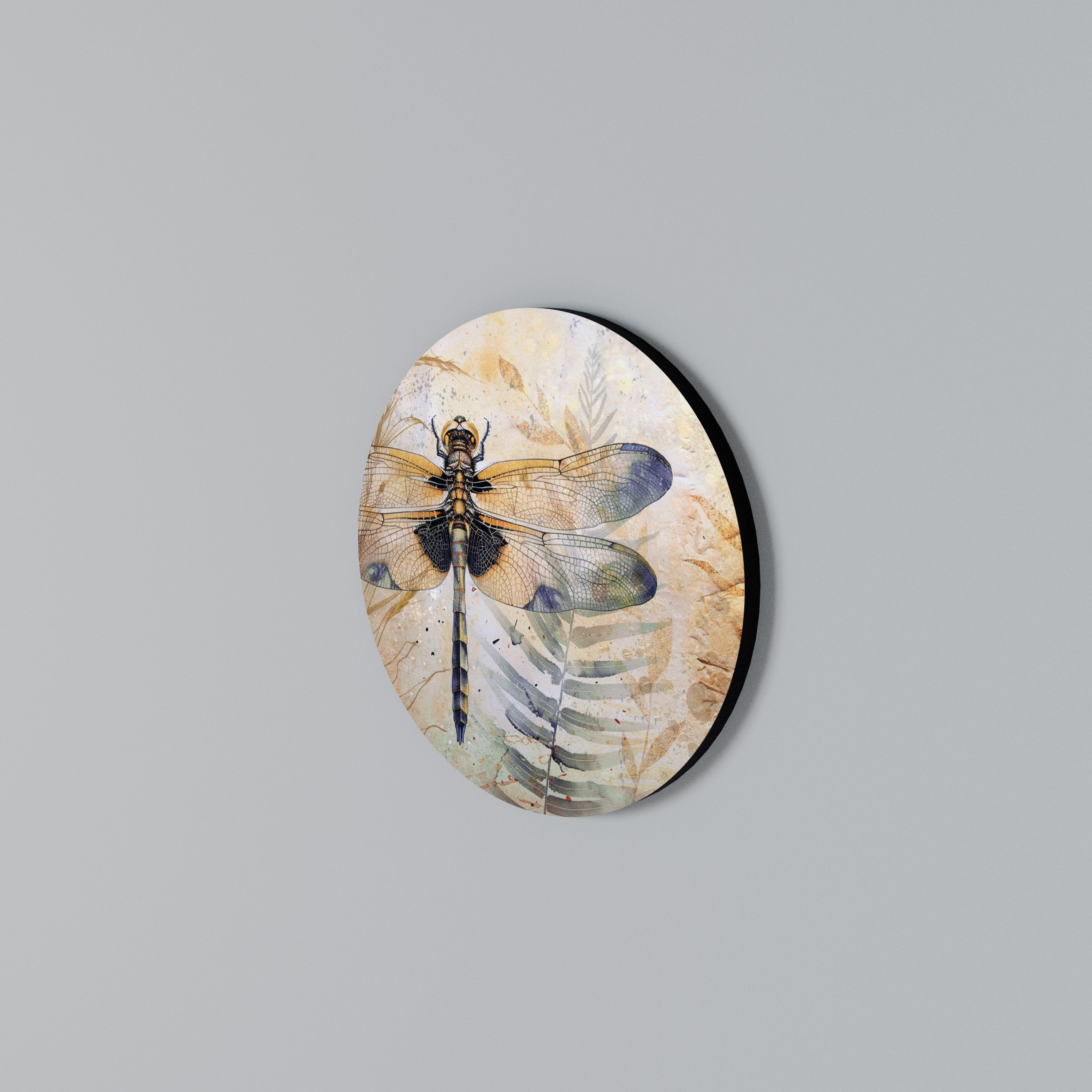 HER HIGHNESS DRAGONFLY Round Wall Art