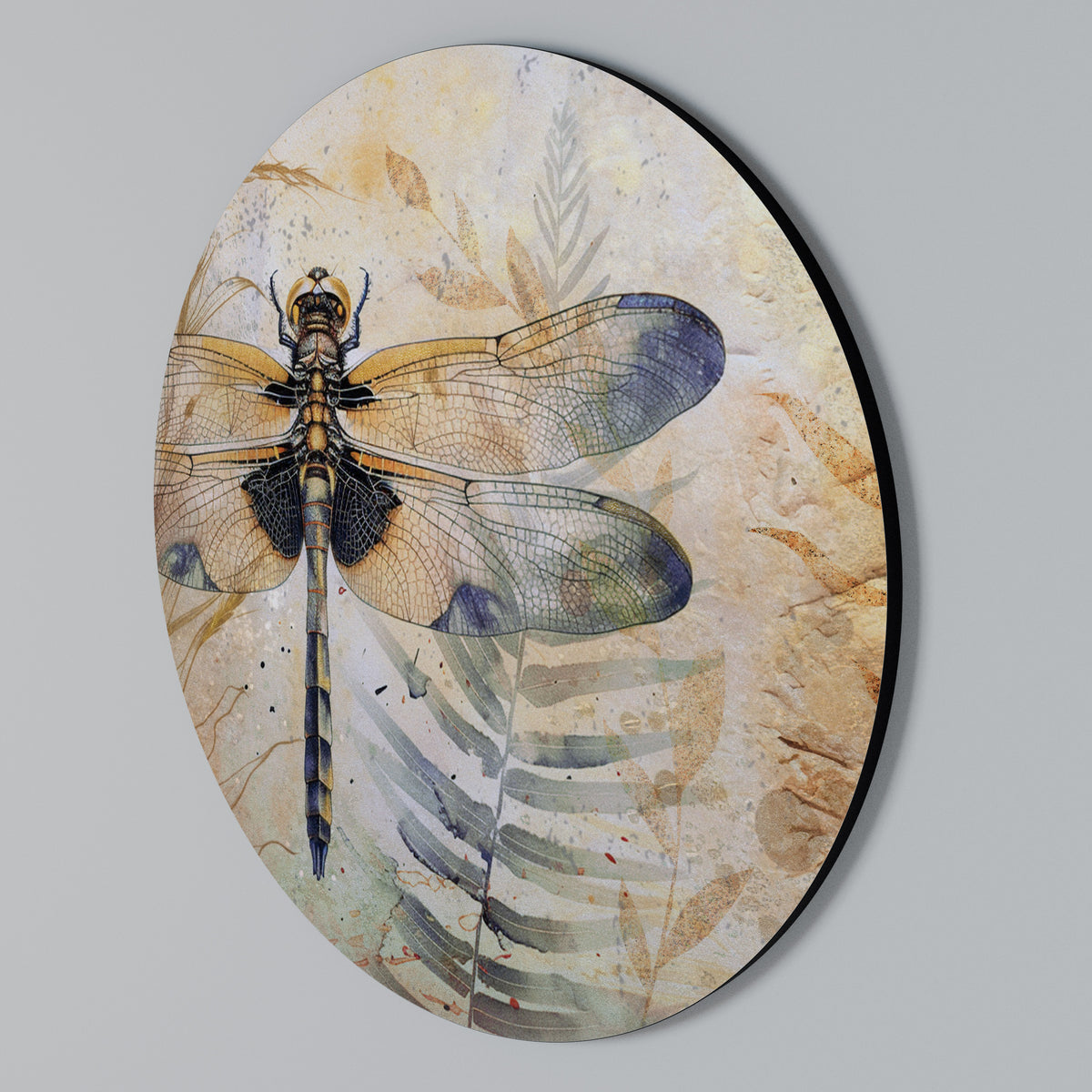 HER HIGHNESS DRAGONFLY Rund väggdekor