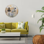 HER HIGHNESS DRAGONFLY Round Wall Art