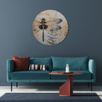 HER HIGHNESS DRAGONFLY Round Wall Art