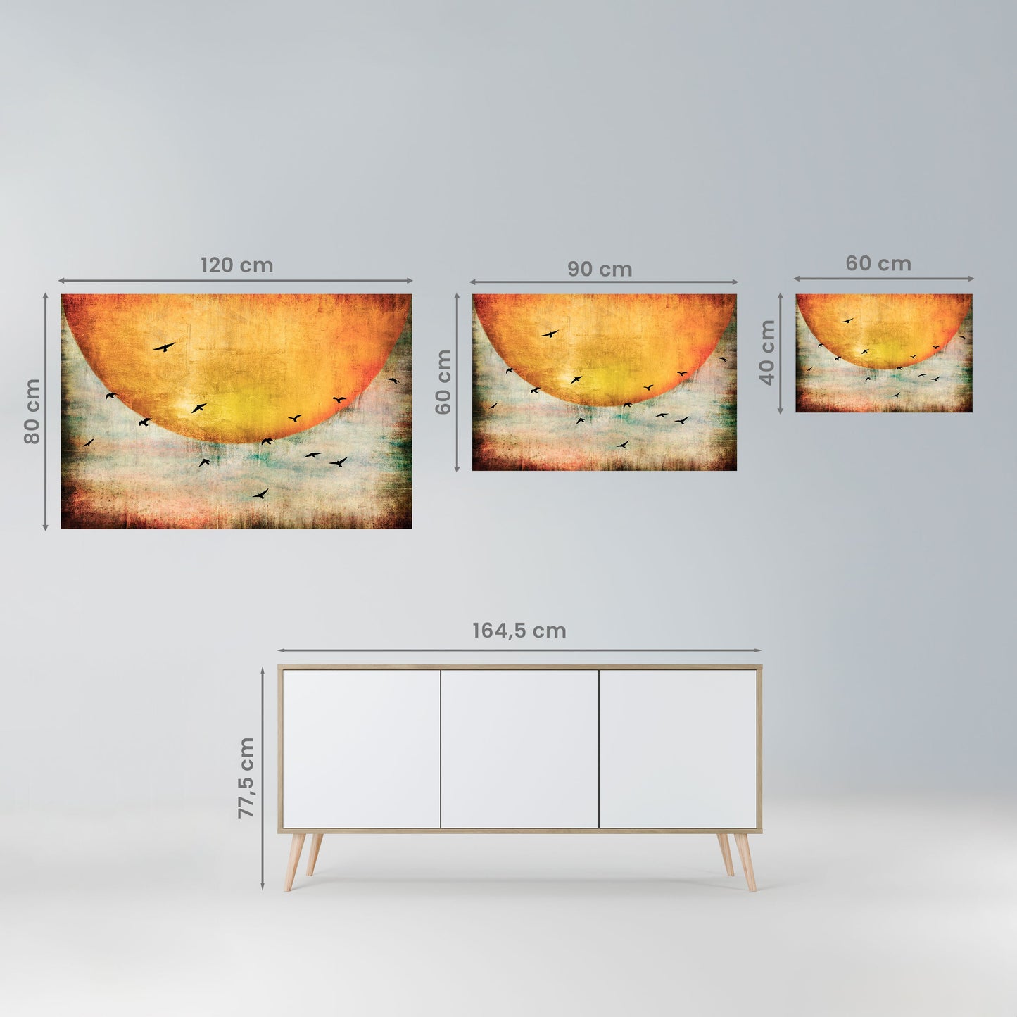 UP TO THE SUN Peel and Stick Horizontal Poster