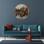 MECHANICAL BEAUTY UNVEILED Round Wall Art