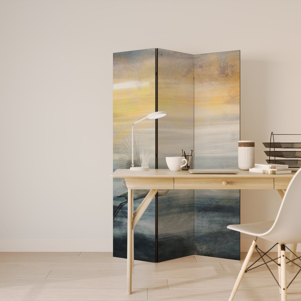 HERON IN FLY 3-Panel Room Divider