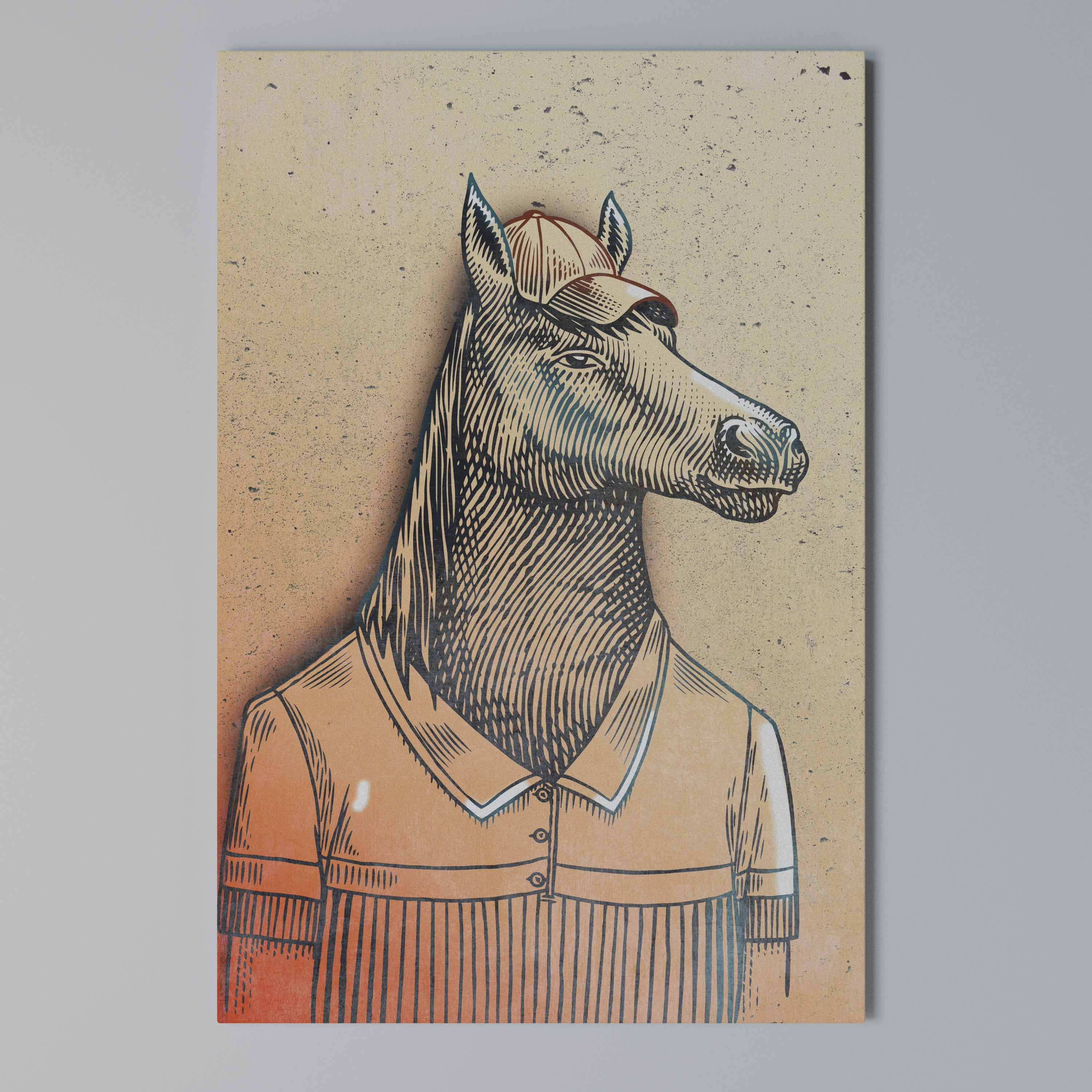 EQUINE SWAGGER Vertical Canvas Print