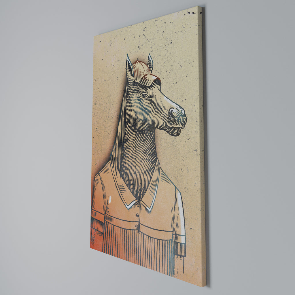EQUINE SWAGGER Vertical Canvas Print