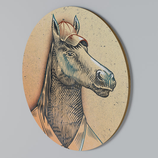 EQUINE SWAGGER Rund väggdekor