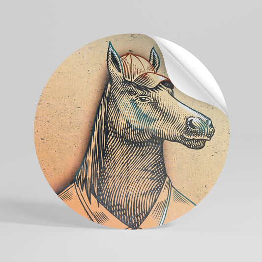 EQUINE SWAGGER Rund väggdekal
