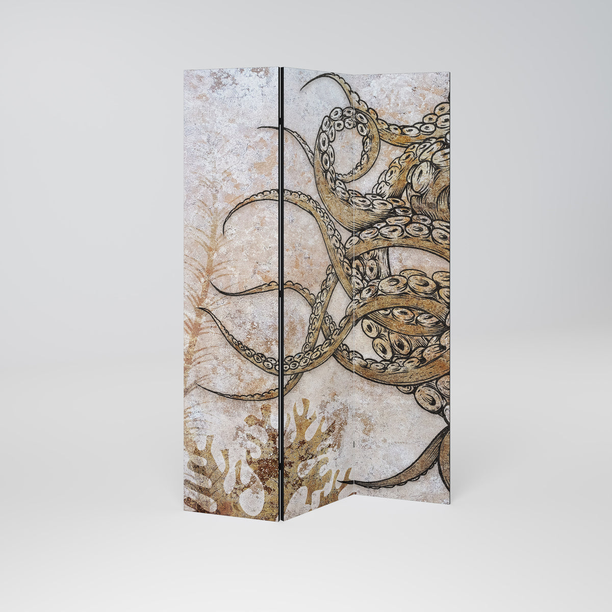 ECHOES OF ATLANTIS Dekorativ rumsavdelare – 3 paneler