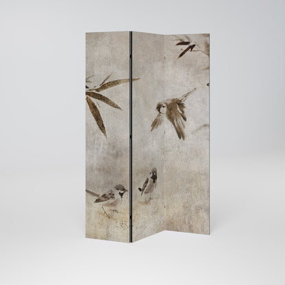 Sparrow Bliss Dekorativ rumsavdelare med 3 paneler