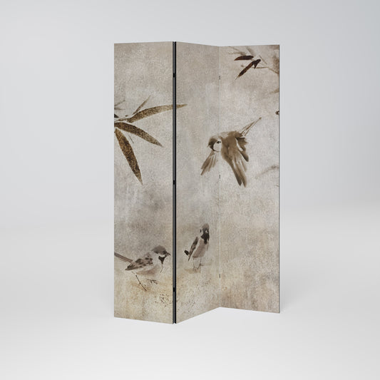 Sparrow Bliss Dekorativ rumsavdelare med 3 paneler