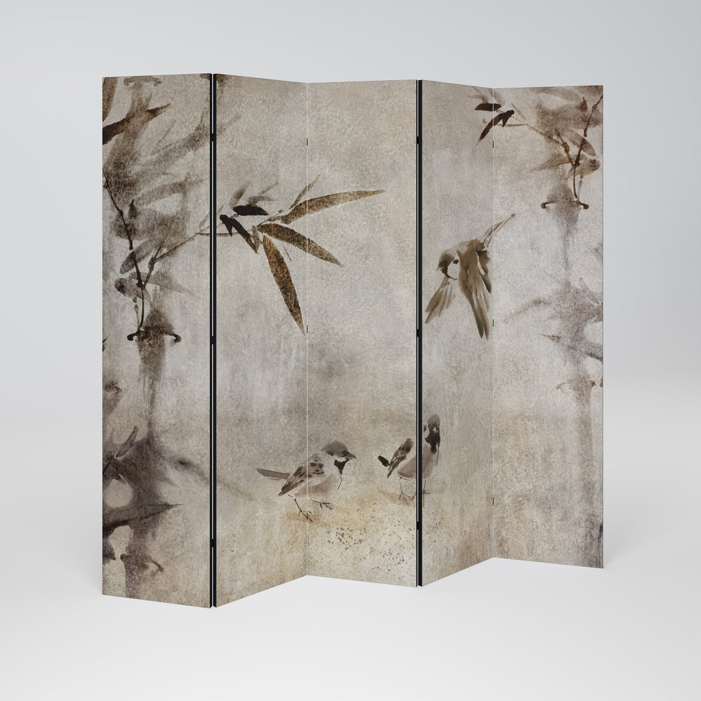 SPARROW BLISS Dekorativ rumsavdelare – 5 paneler