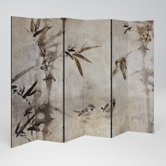 Sparrow Bliss Dekorativ rumsavdelare med 6 paneler
