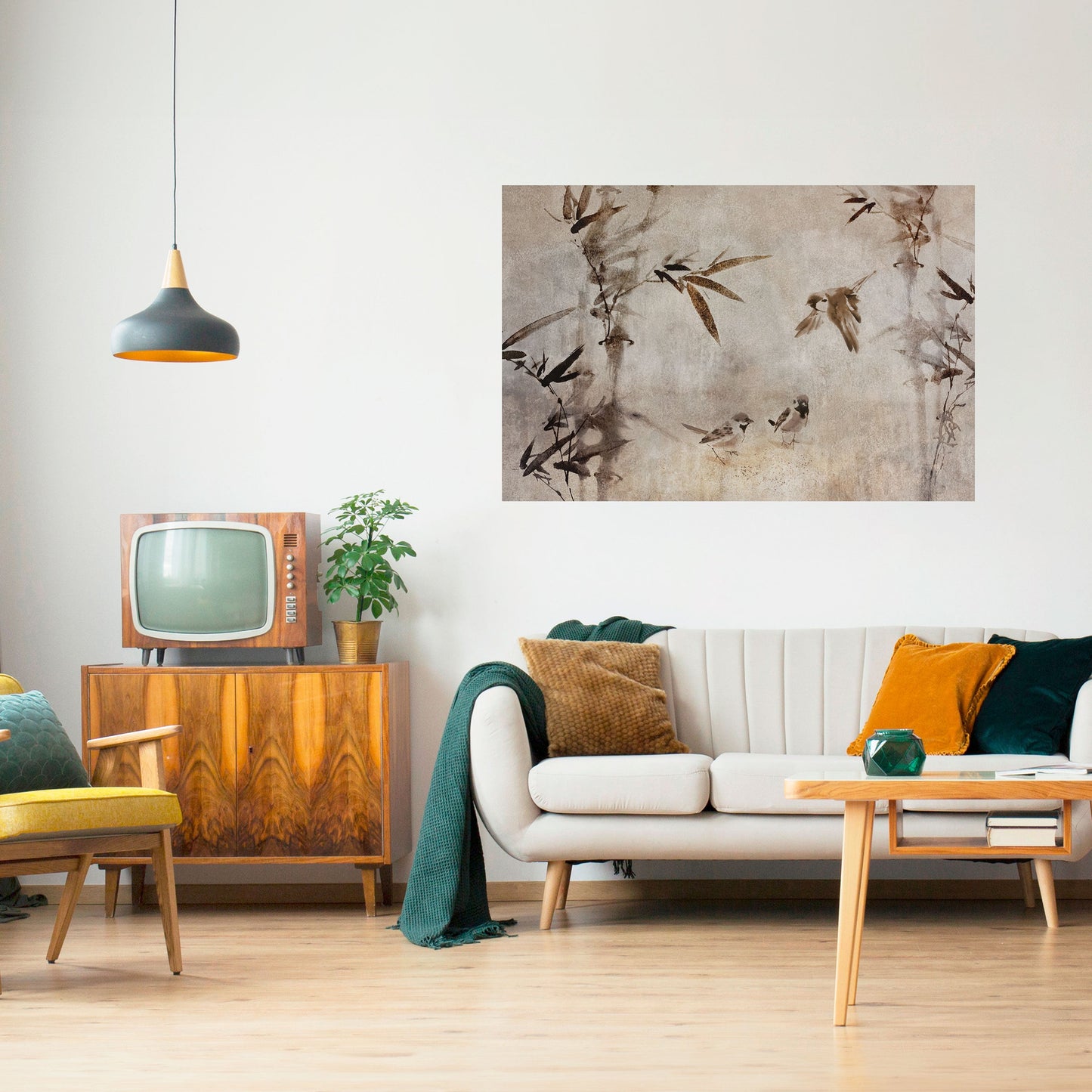SPARROW BLISS Peel and Stick Horizontal Poster