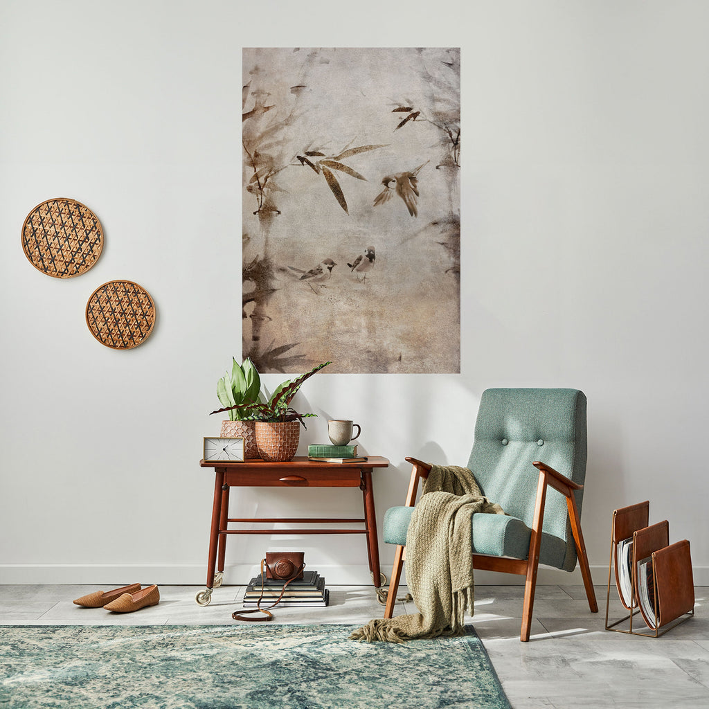 Sparrow Bliss vertikal affisch med självhäftande motiv