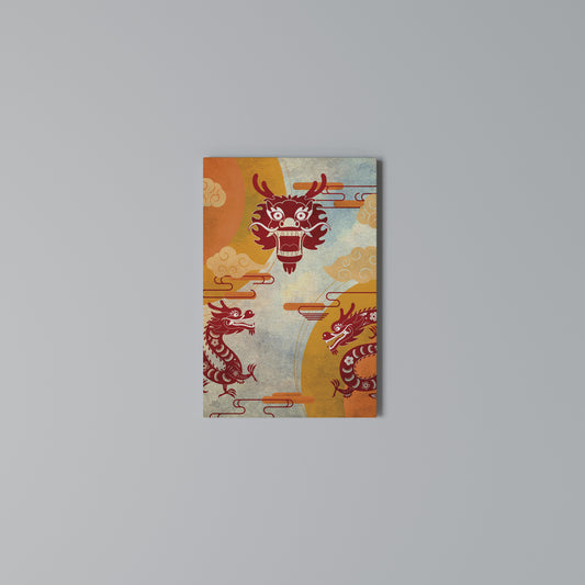 MYSTICAL DRAGON Vertical Canvas Print
