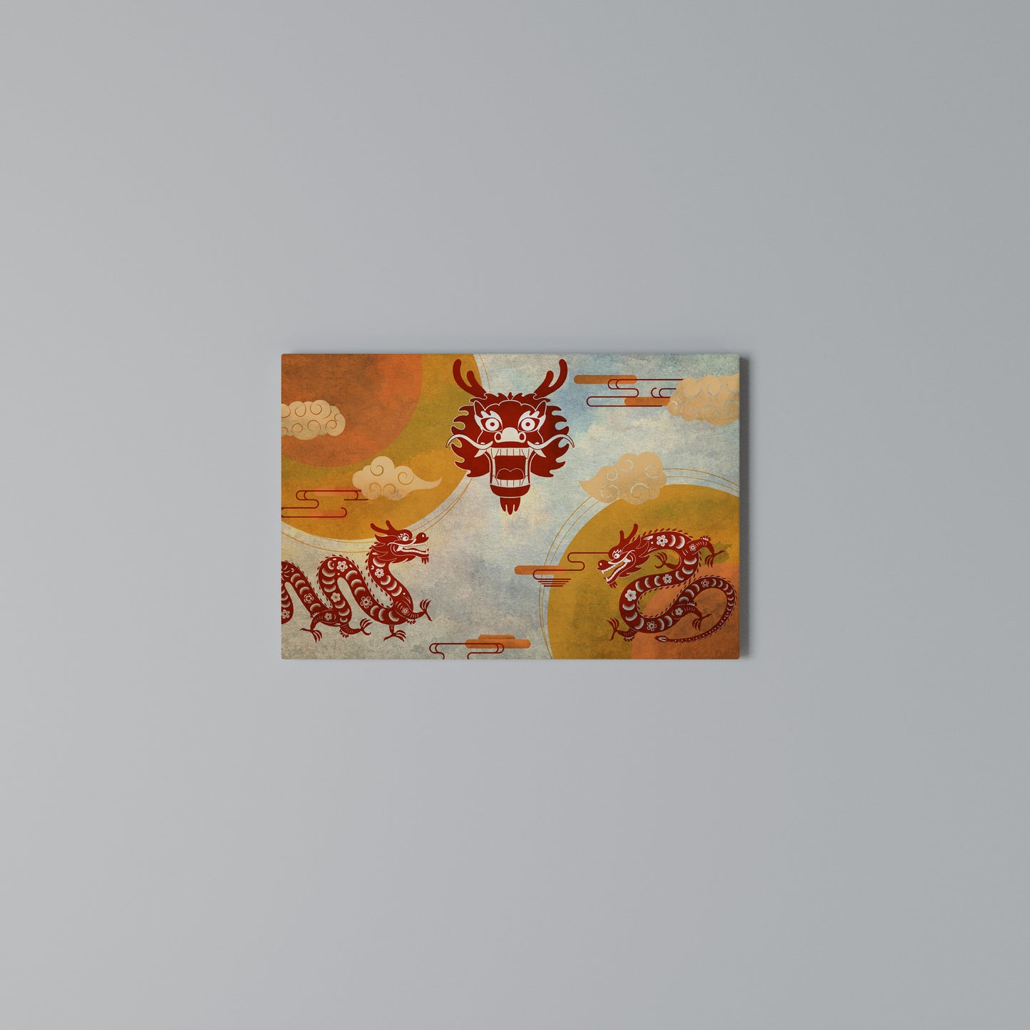 MYSTICAL DRAGON Horizontal Canvas Print