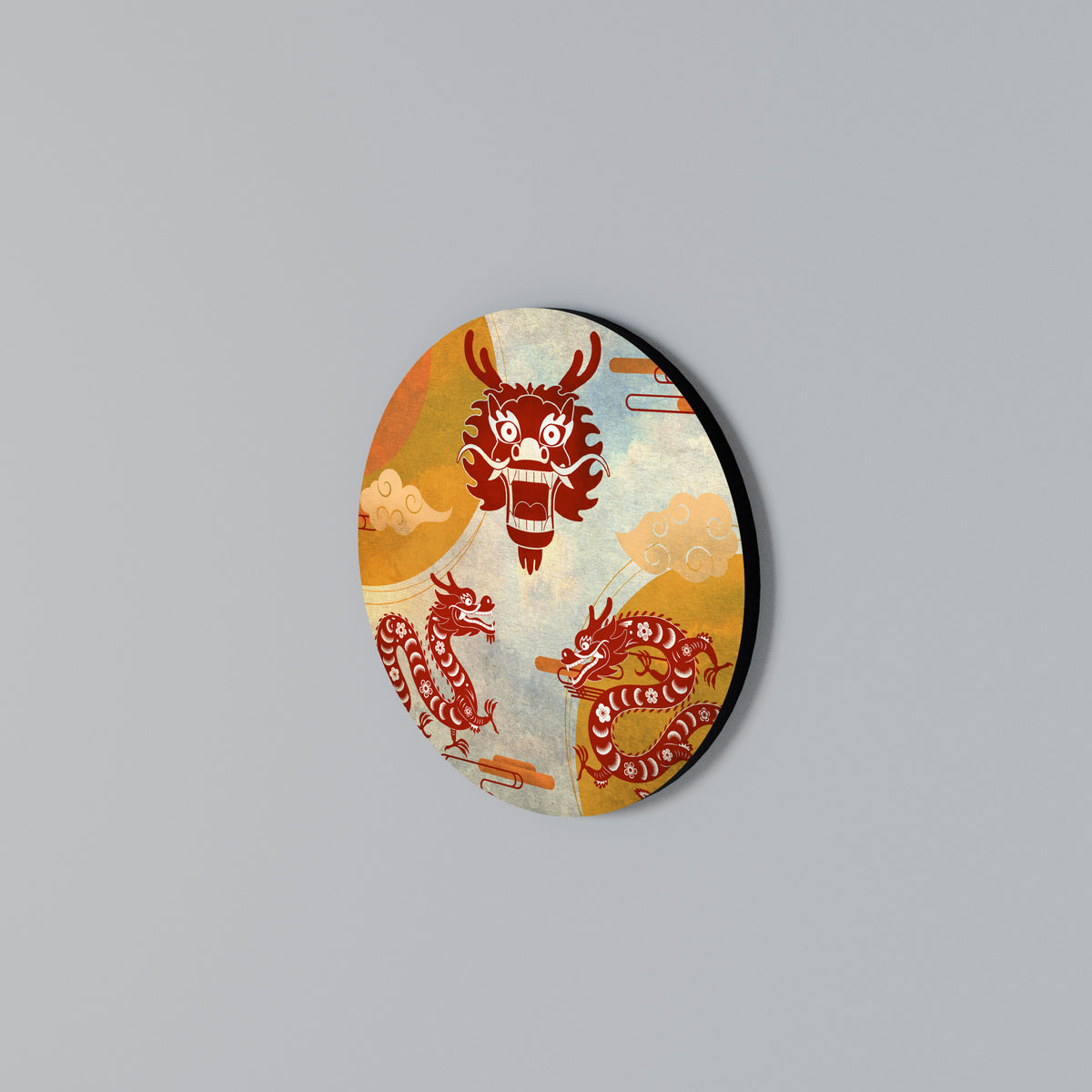 MYSTICAL DRAGON Round Wall Art