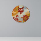 MYSTICAL DRAGON Round Wall Art