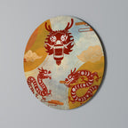 MYSTICAL DRAGON Round Wall Art