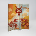 MYSTICAL DRAGON Rumsavdelare 4 paneler